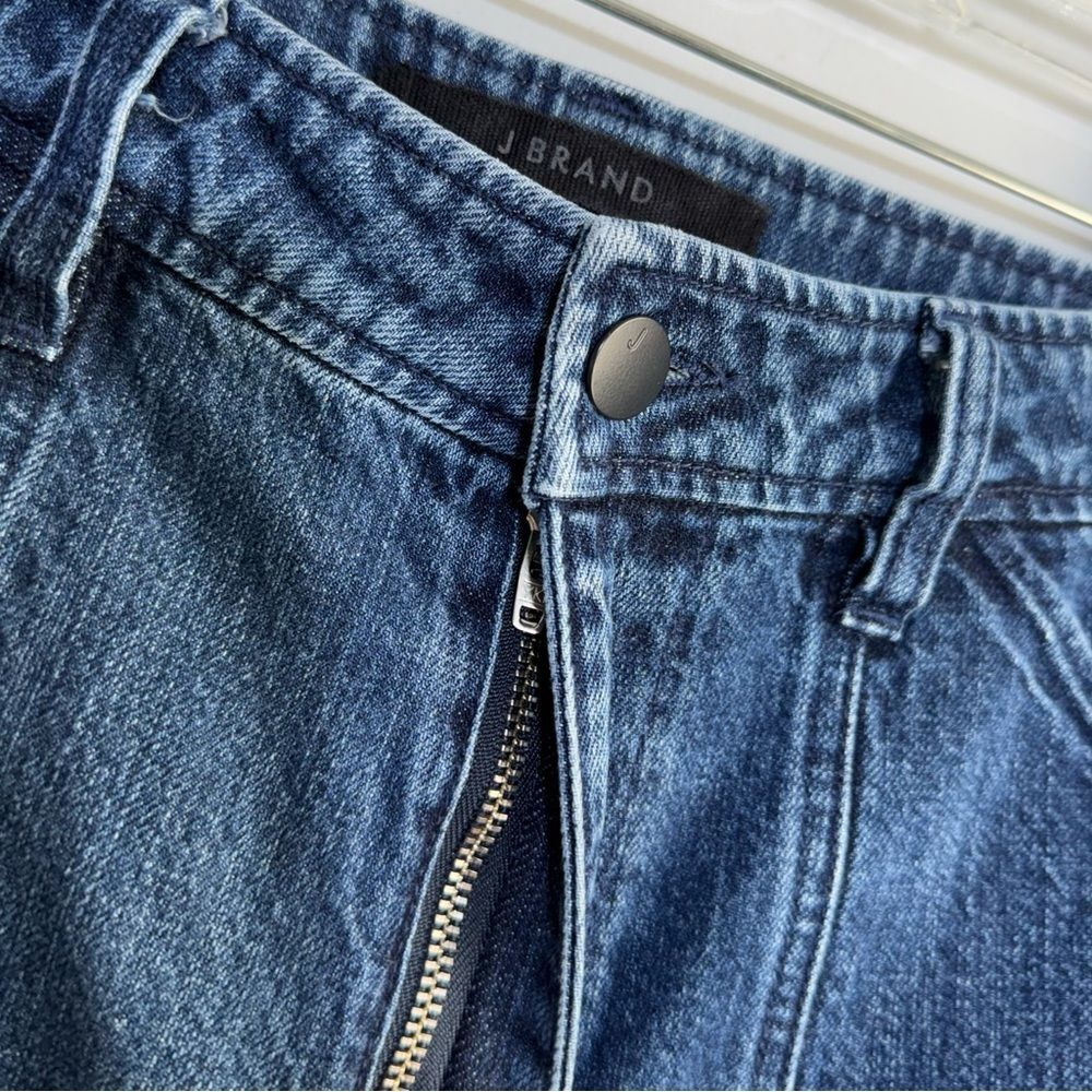 J BRAND Athena Cropped Paperbag Jeans Utility Cargo Blue Denim Pants Size 27 - Picture 11 of 15